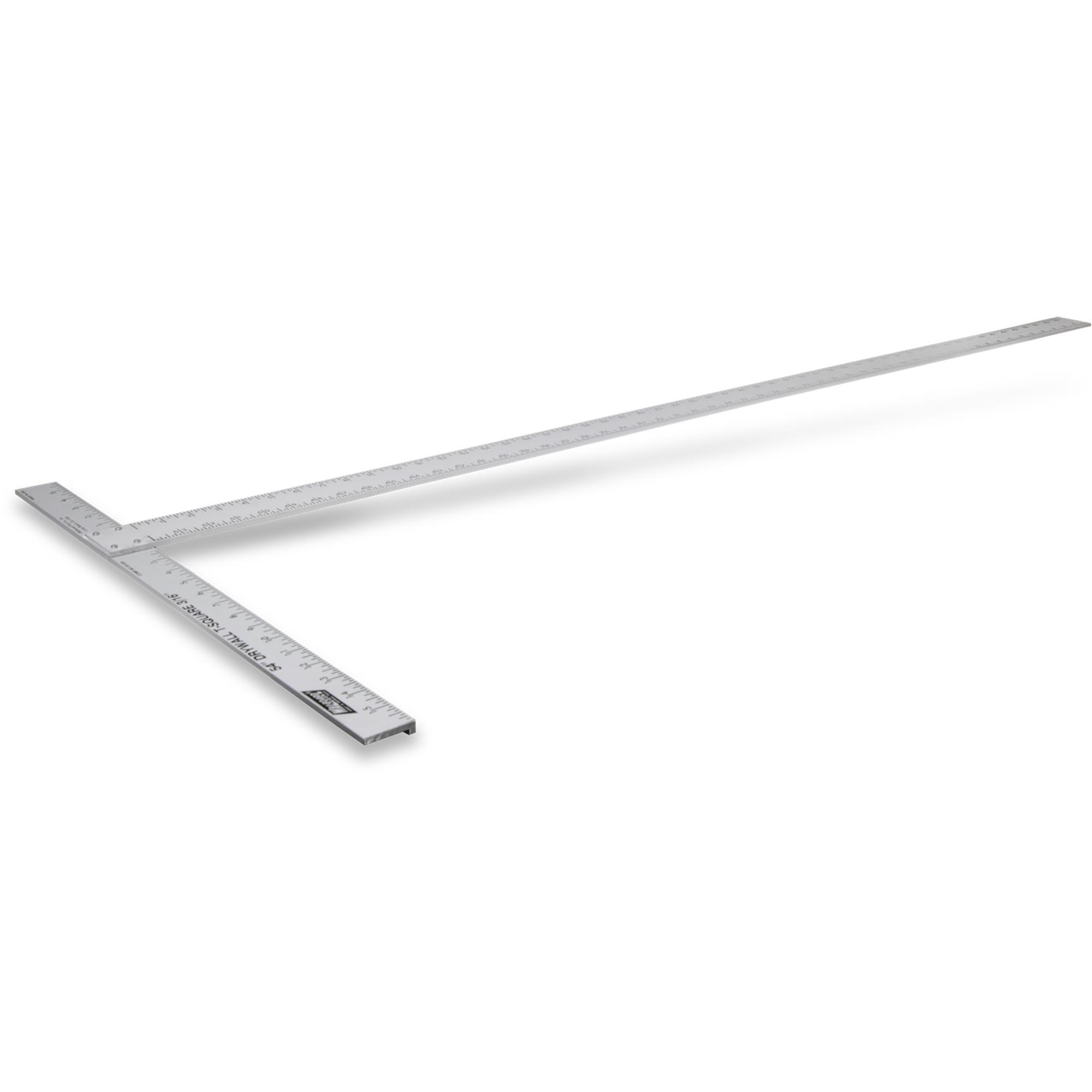 Wal-Board T-Square — 53 7/8in., 3/16in. Thick, Silver, Model# 009-008